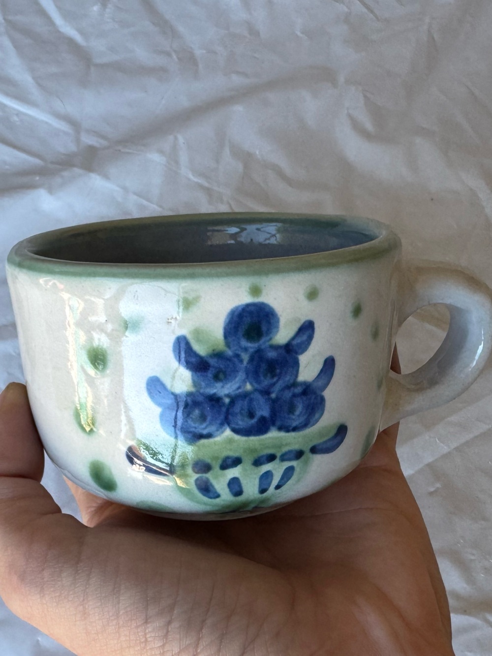 N A Hadley Boutique Blue Floral Ceramic Cup